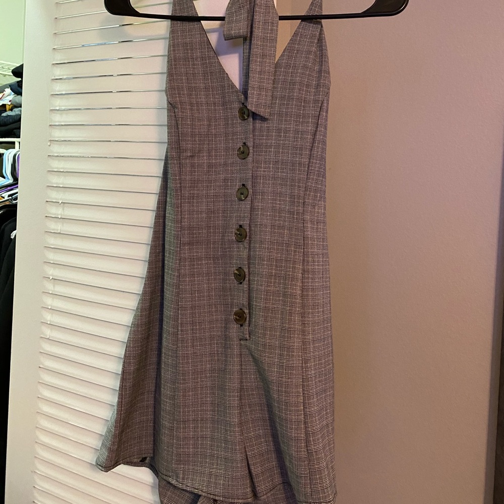 Plaid romper size medium